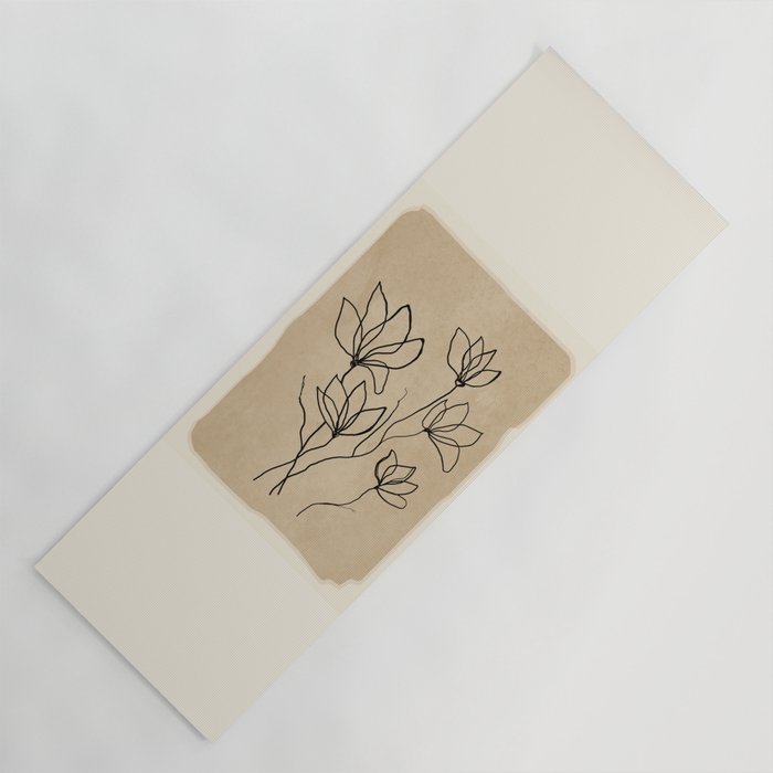 Line Wildflowers 2 Yoga Mat Gallery Image 1