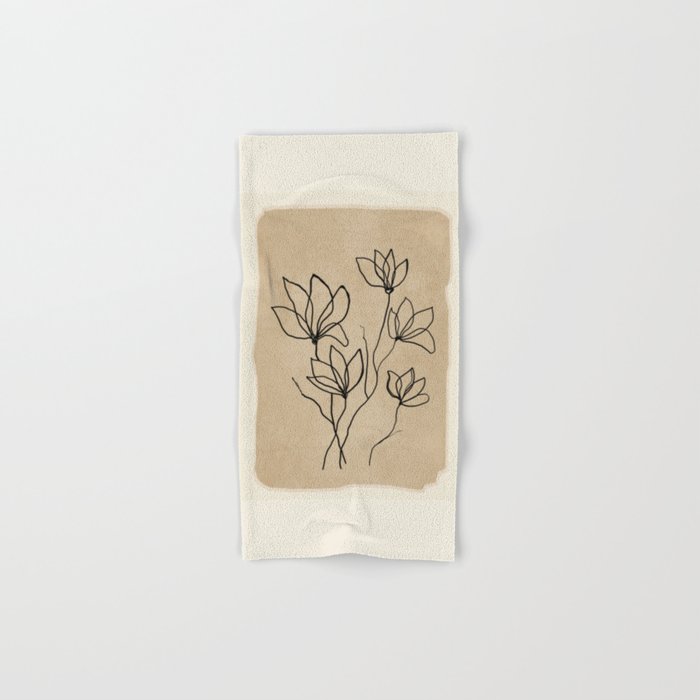 Line Wildflowers 2 Bath Towel Gallery Image 1
