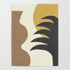 Mediterranean Abstract - Gold Brown Poster Gallery Image 4