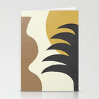 Mediterranean Abstract - Gold Brown Stationery Card Gallery Image 2