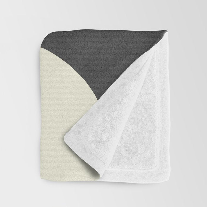Mediterranean Abstract - Gold Brown Throw Blanket Gallery Image 3