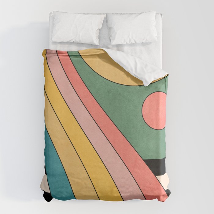 Geometric Abstraction 47 Duvet Cover Gallery Image 6