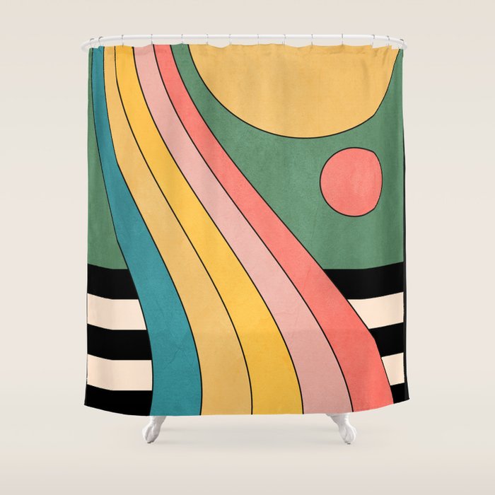 Geometric Abstraction 47 Shower Curtain Gallery Image 1