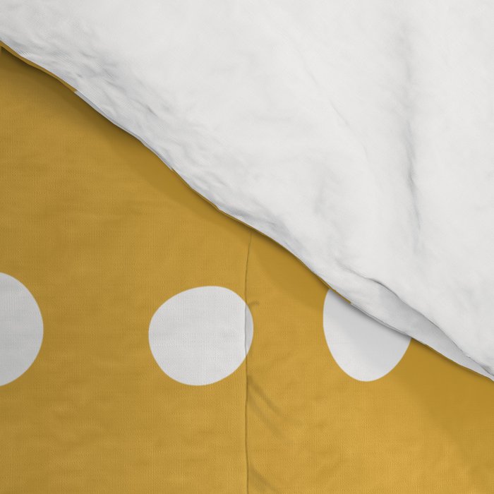 Spotted, Mustard Yellow, Boho Prints Comforter Gallery Image 4