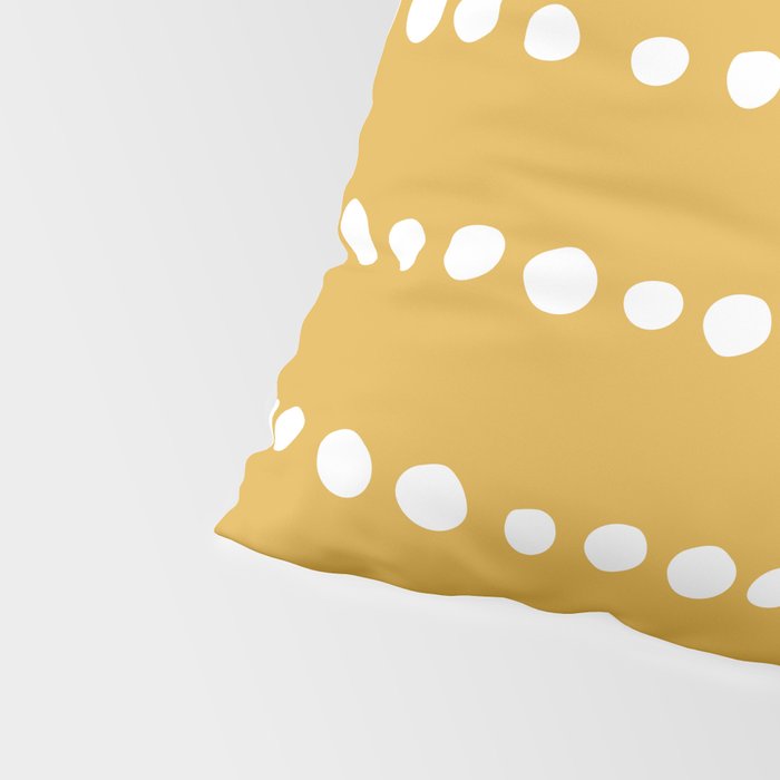 Spotted, Mustard Yellow, Boho Prints Pillow Sham Gallery Image 4