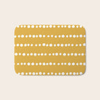 Spotted, Mustard Yellow, Boho Prints Bath Mat Gallery Image 1