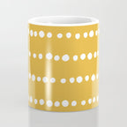 Spotted, Mustard Yellow, Boho Prints Coffee Mug Gallery Image 4