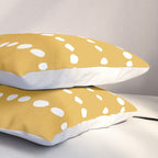 Spotted, Mustard Yellow, Boho Prints Pillow Sham Gallery Image 3