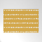 Spotted, Mustard Yellow, Boho Prints Welcome Mat Gallery Image 1
