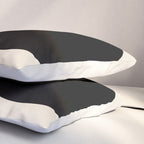 Abstraction_BLACK_DOT_LINE_ART_Minimalism_003C Pillow Sham Gallery Image 3