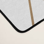 Geometric Gold Pattern With White Shimmer Desk Mat Gallery Image 4