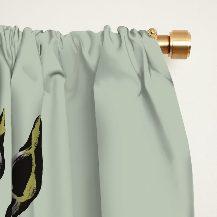 Rose Line Art  Window Curtain Gallery Image 2