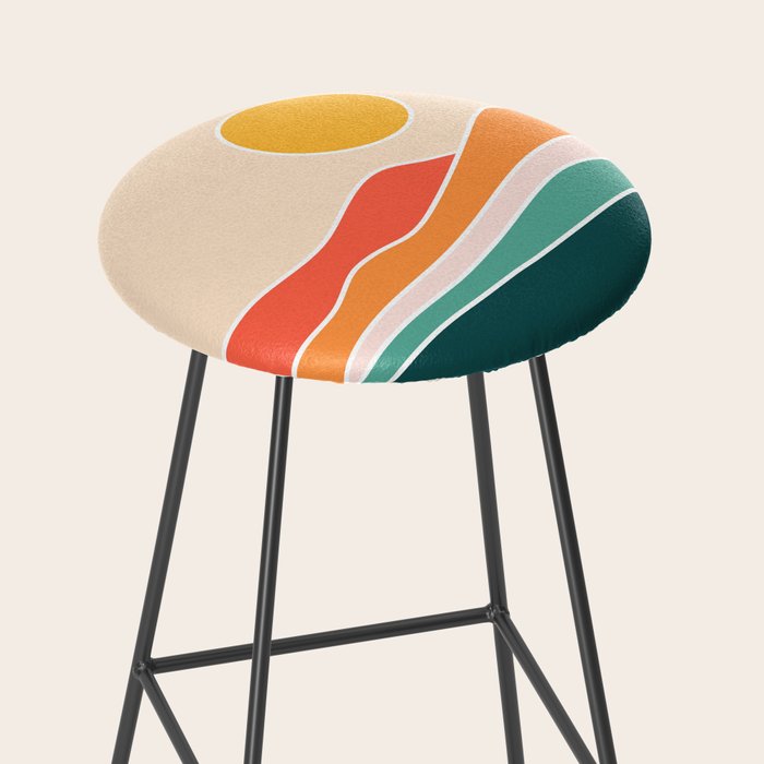 Abstract Landscape 23A Stool Gallery Image 2