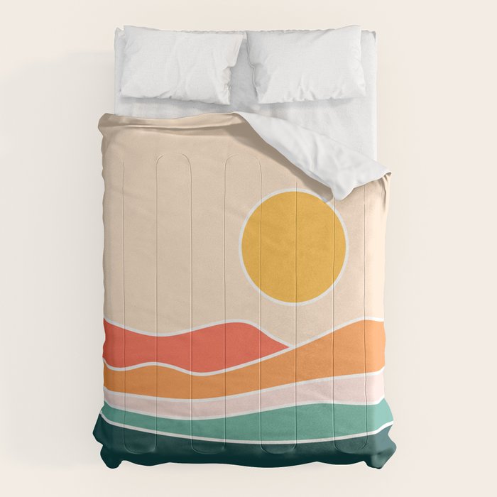 Abstract Landscape 23A Comforter Gallery Image 1