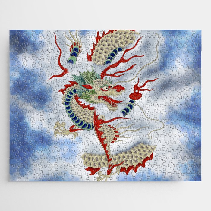 Dragon in the Cloud : Minhwa-Korean traditional/folk art Jigsaw Puzzle Gallery Image 1