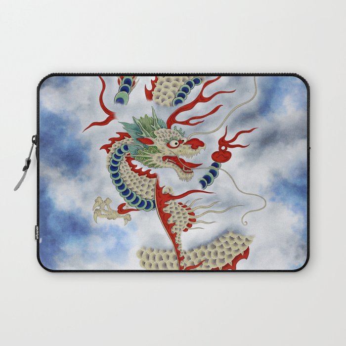 Dragon In The Cloud : Minhwa-Korean Traditional/Folk Art Laptop Sleeve