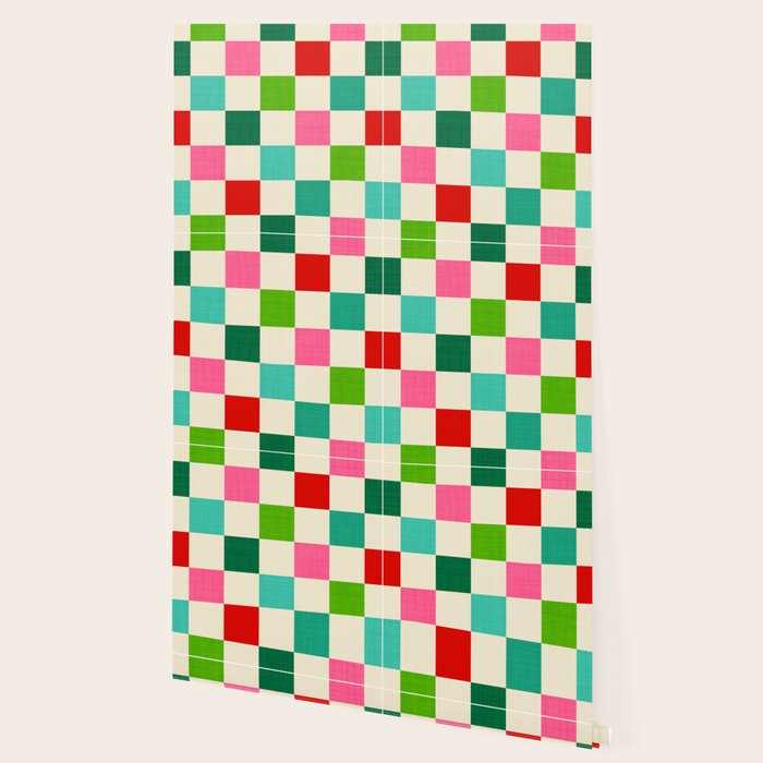 Retro Holiday chequered board pattern - candy Wallpaper Gallery Image 2