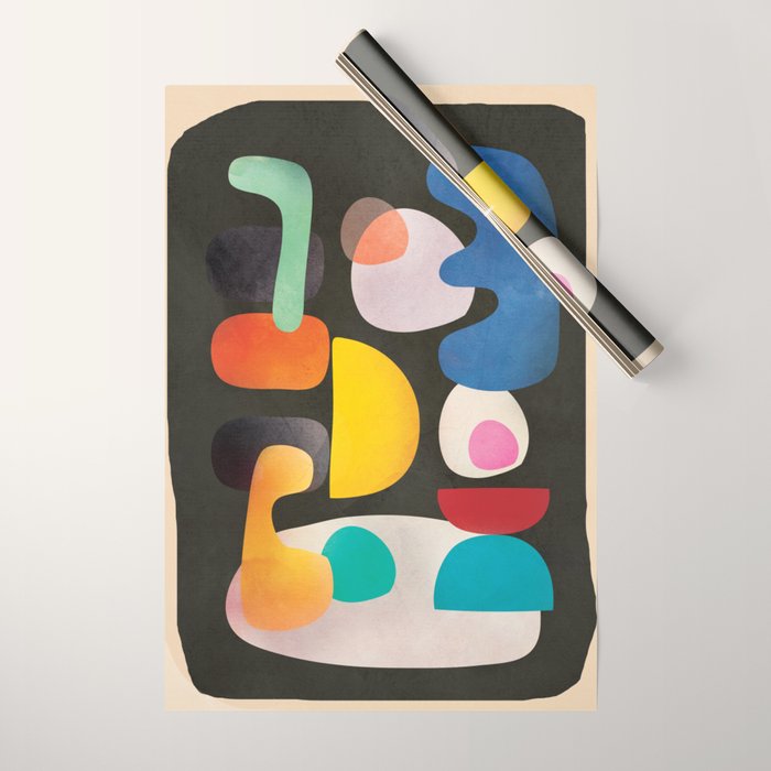 Abstract Modern Art 28 Wrapping Paper Gallery Image 1