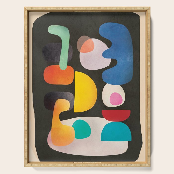 Abstract Modern Art 28 Serving Tray Gallery Image 1
