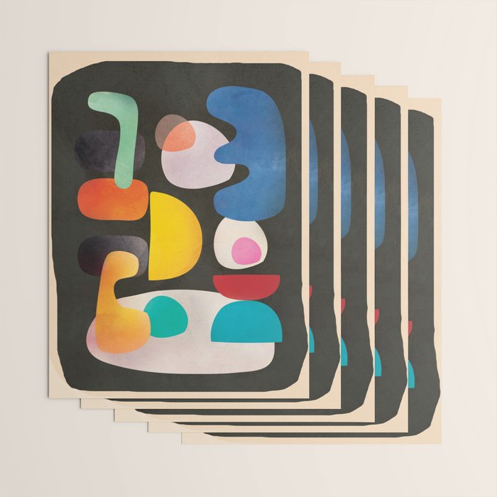 Abstract Modern Art 28 Wrapping Paper Gallery Image 3