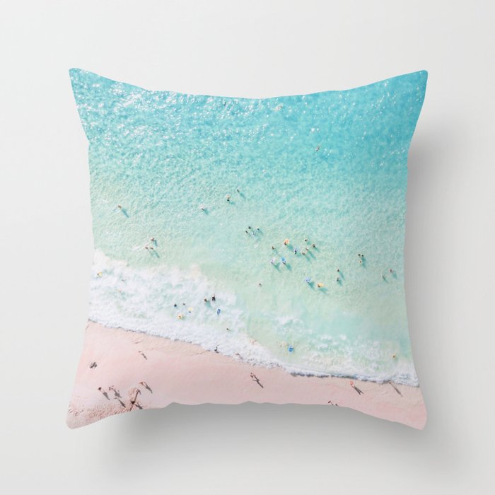 Beach Sunday Throw Pillow Gallery Image 1