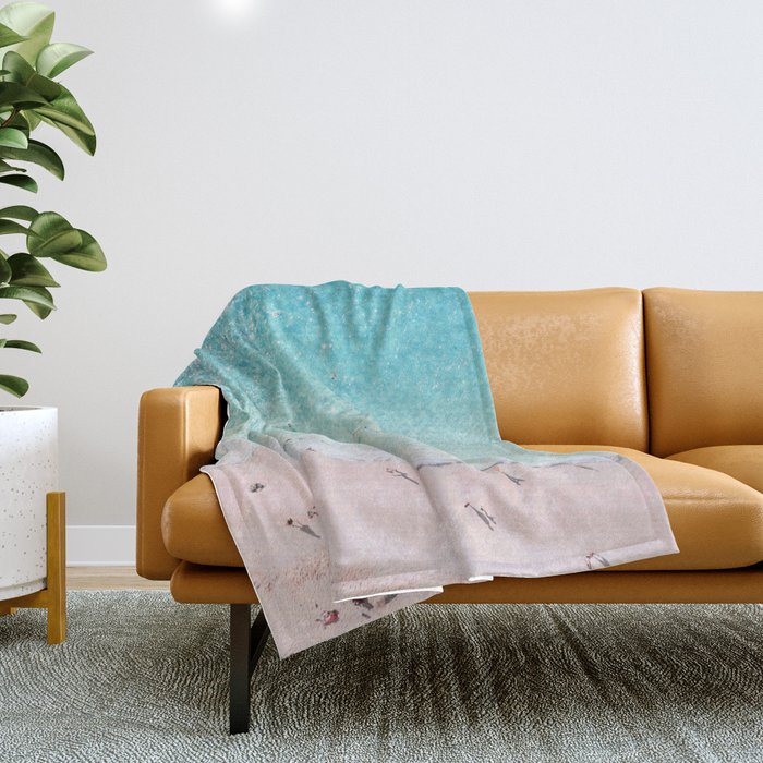 Beach Sunday Throw Blanket Gallery Image 1