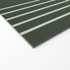 Geometric Lines Rainbow Abstract 5 in Forest Sage Green Welcome Mat Gallery Image 2
