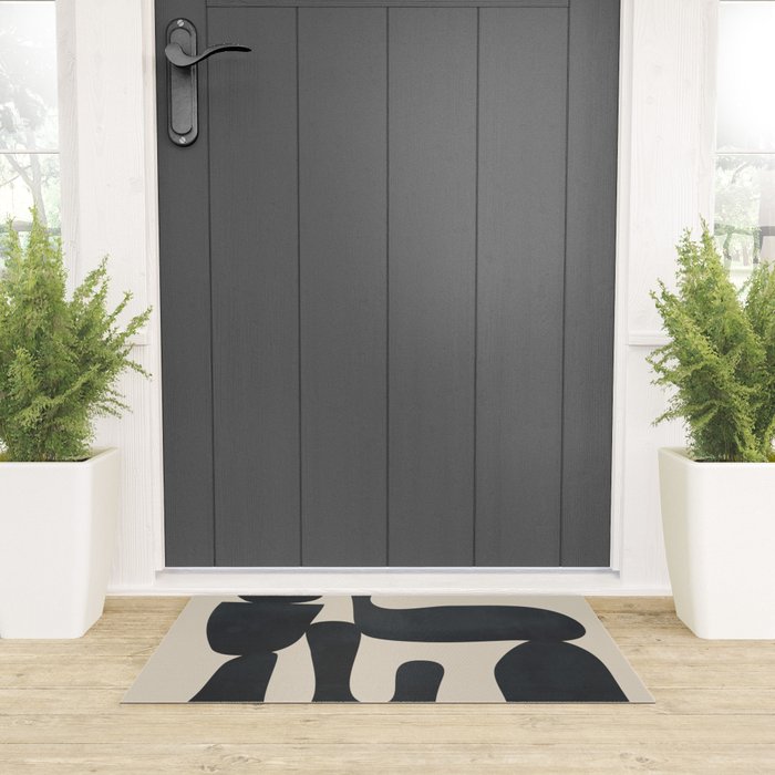 Modern Abstract Minimal Shapes 37 Welcome Mat Gallery Image 3