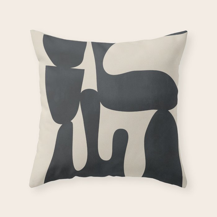 Modern Abstract Minimal Shapes 37 Throw Pillow Gallery Image 6