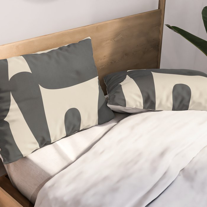 Modern Abstract Minimal Shapes 37 Pillow Sham Gallery Image 2