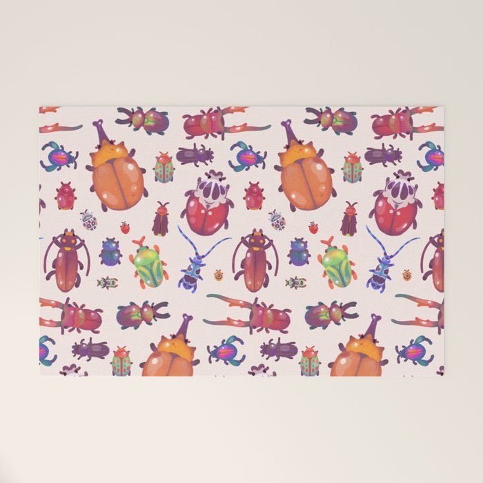 Beetle - pastel Welcome Mat Gallery Image 1
