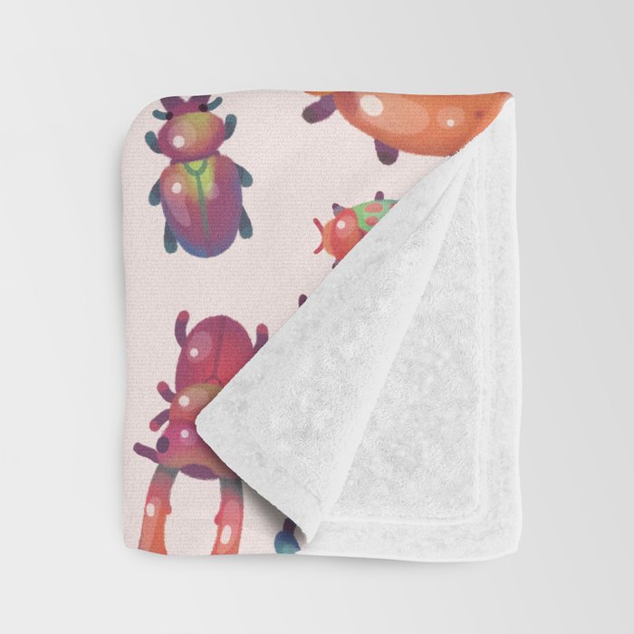 Beetle - pastel Throw Blanket Gallery Image 3