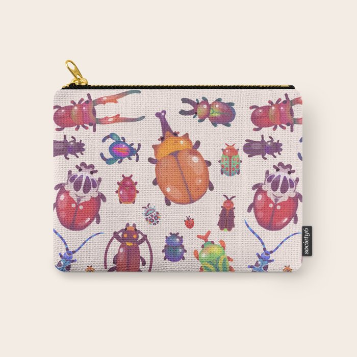 Beetle - pastel Carry All Pouch Gallery Image 1