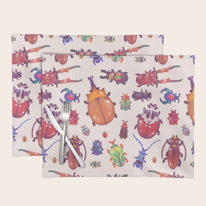 Beetle - pastel Placemat Gallery Image 1