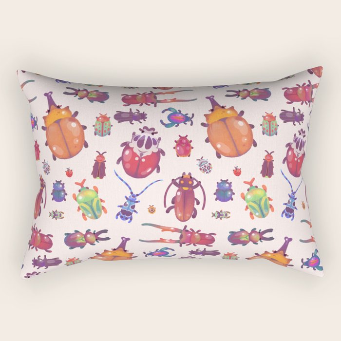 Beetle - pastel Rectangular Pillow Gallery Image 2