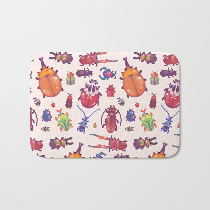 Beetle - pastel Bath Mat Gallery Image 1