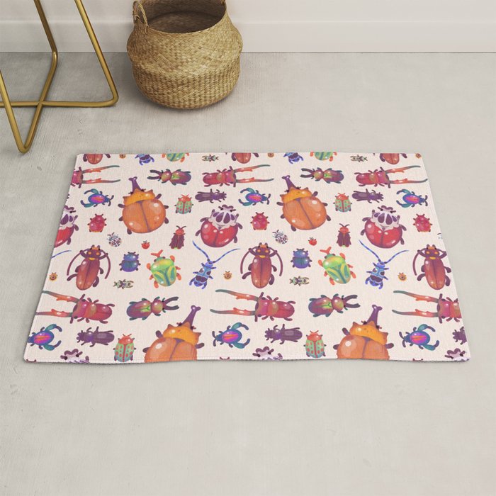 Beetle - pastel Rug Gallery Image 1