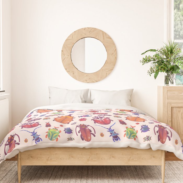 Beetle - pastel Duvet Cover Gallery Image 3