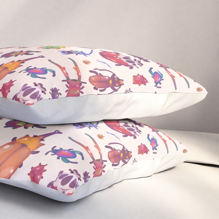 Beetle - pastel Pillow Sham Gallery Image 3