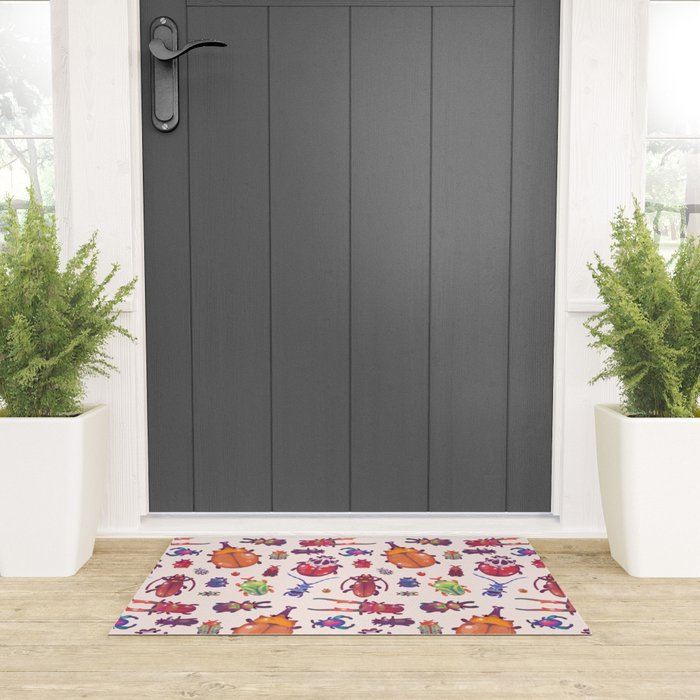 Beetle - pastel Welcome Mat Gallery Image 3