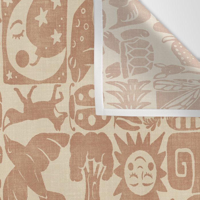 Nature Blocks - terracotta Wall Tapestry Gallery Image 3