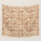 Nature Blocks - terracotta Wall Tapestry Gallery Image 4