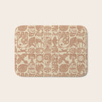 Nature Blocks - terracotta Bath Mat Gallery Image 1