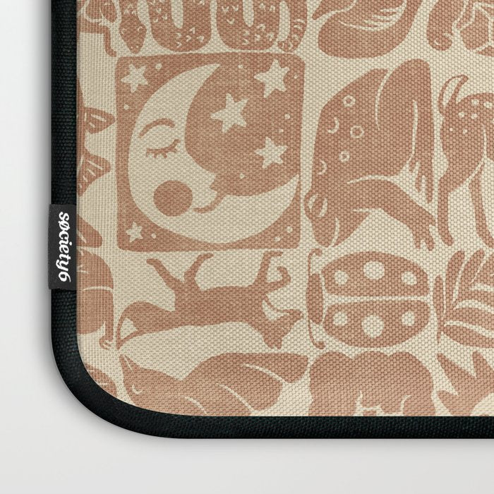 Nature Blocks - terracotta Laptop Sleeve Gallery Image 3