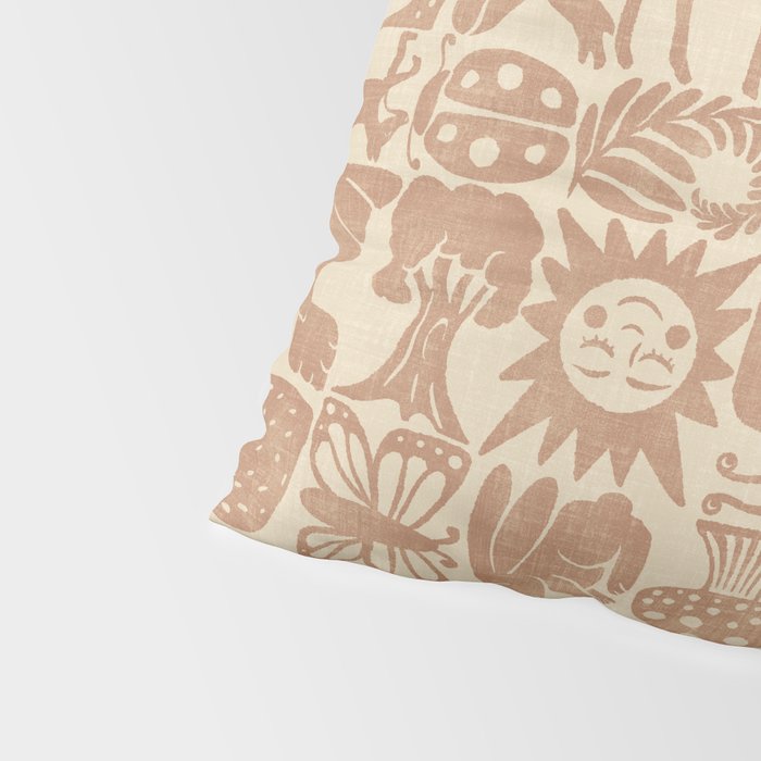 Nature Blocks - terracotta Pillow Sham Gallery Image 4