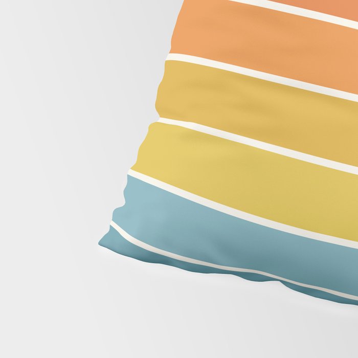 Gradient Arch X Bright Rainbow Mid Century Modern Rainbow Pillow Sham Gallery Image 4