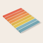 Gradient Arch X Bright Rainbow Mid Century Modern Rainbow Notebook Gallery Image 2