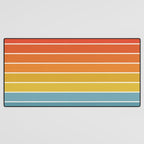 Gradient Arch X Bright Rainbow Mid Century Modern Rainbow Desk Mat Gallery Image 3