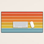 Gradient Arch X Bright Rainbow Mid Century Modern Rainbow Desk Mat Gallery Image 1