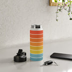 Gradient Arch X Bright Rainbow Mid Century Modern Rainbow Water Bottle Gallery Image 4